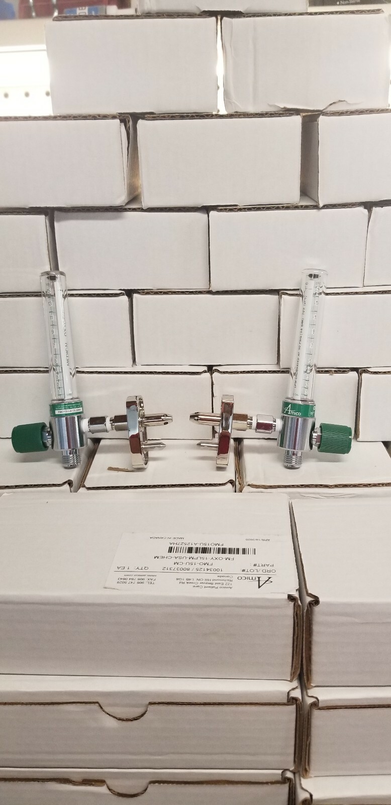 Amico Oxygen Flowmeter 15 Lpm Chemetron Male Quick Connect. 24 Hour special