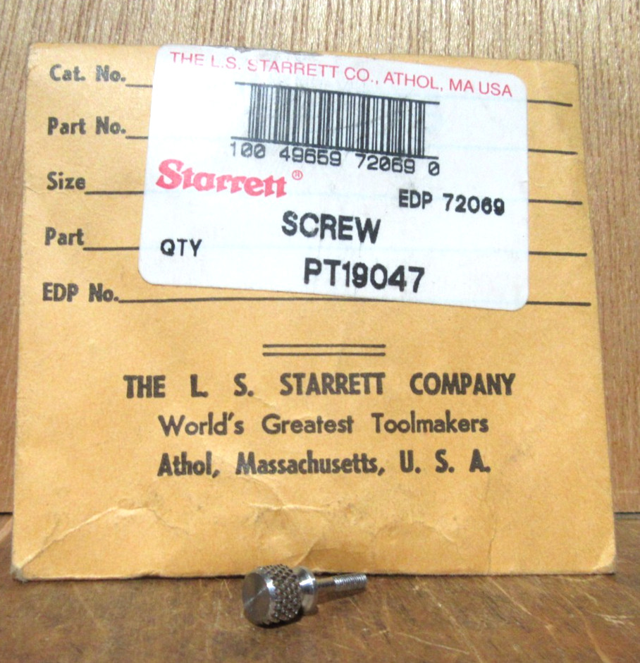 Starrett PT19047 Clamp Screw ONLY for 120-6 Dial Caliper