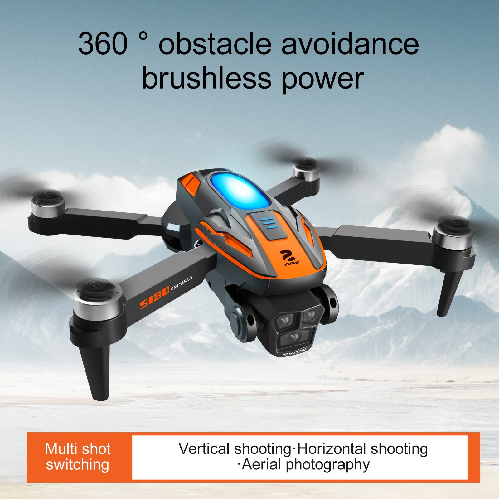 2026 Drone 4K HD Dual Camera WiFi FPV RC Foldable Quadcopter + 1/2 Batteries