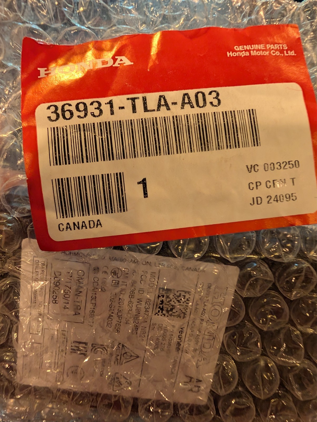 Genuine Honda Sensor - Honda (36931-TLA-A03