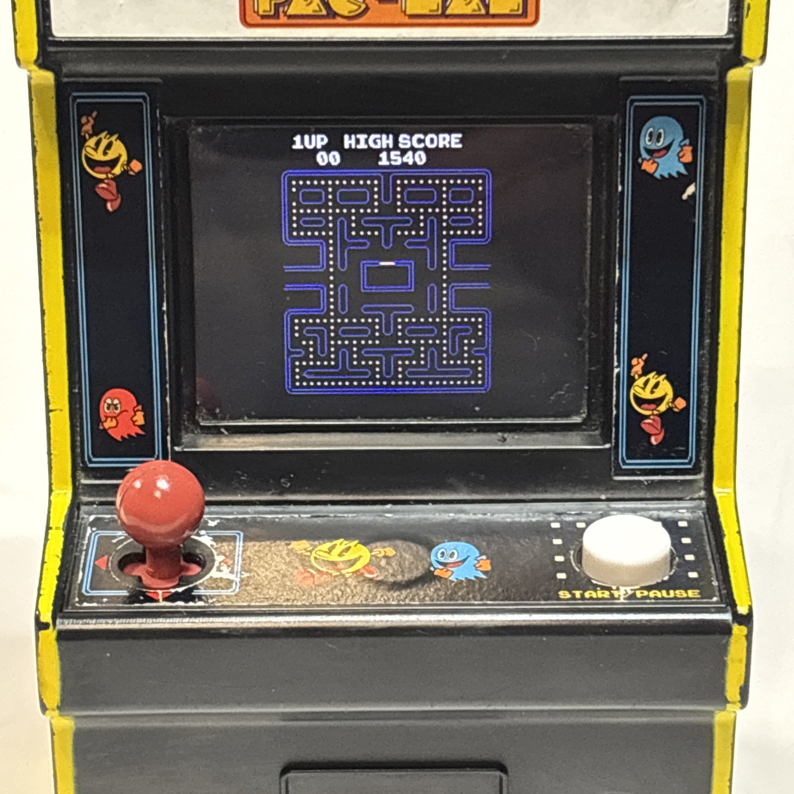 Pac-Man Mini Game Arcade Machine Handheld Classic Retro Replica - Tested Works