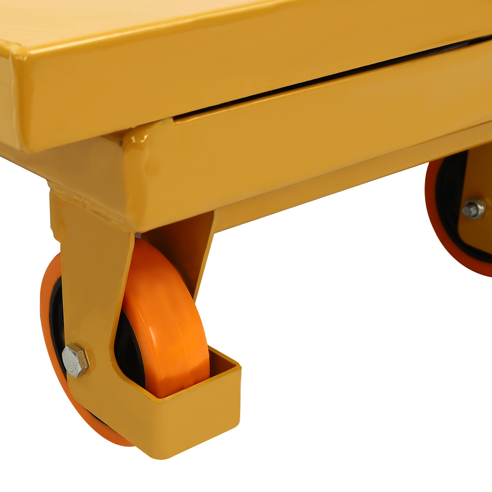 NEW Hydraulic Lift Table Cart 500 lbs Manual Scissor Lift Table 30.5" Orange