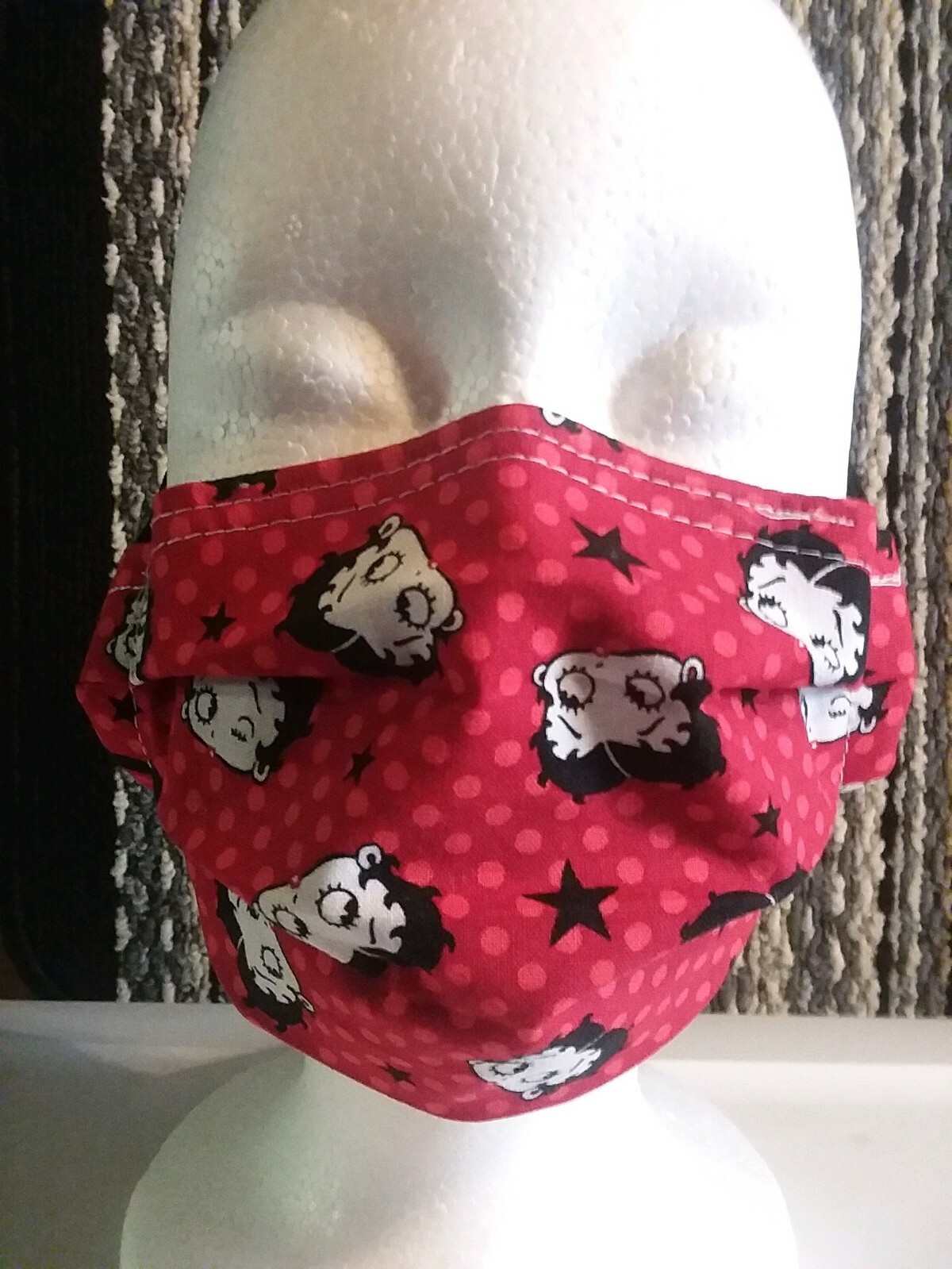 BETTY BOOP Homemade Face Mask, cotton, nose wire, adult size