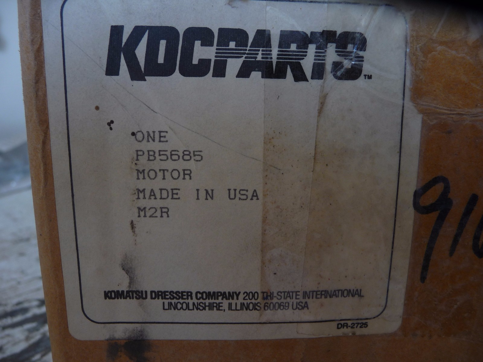 PB5685 Komatsu motor KDC Parts