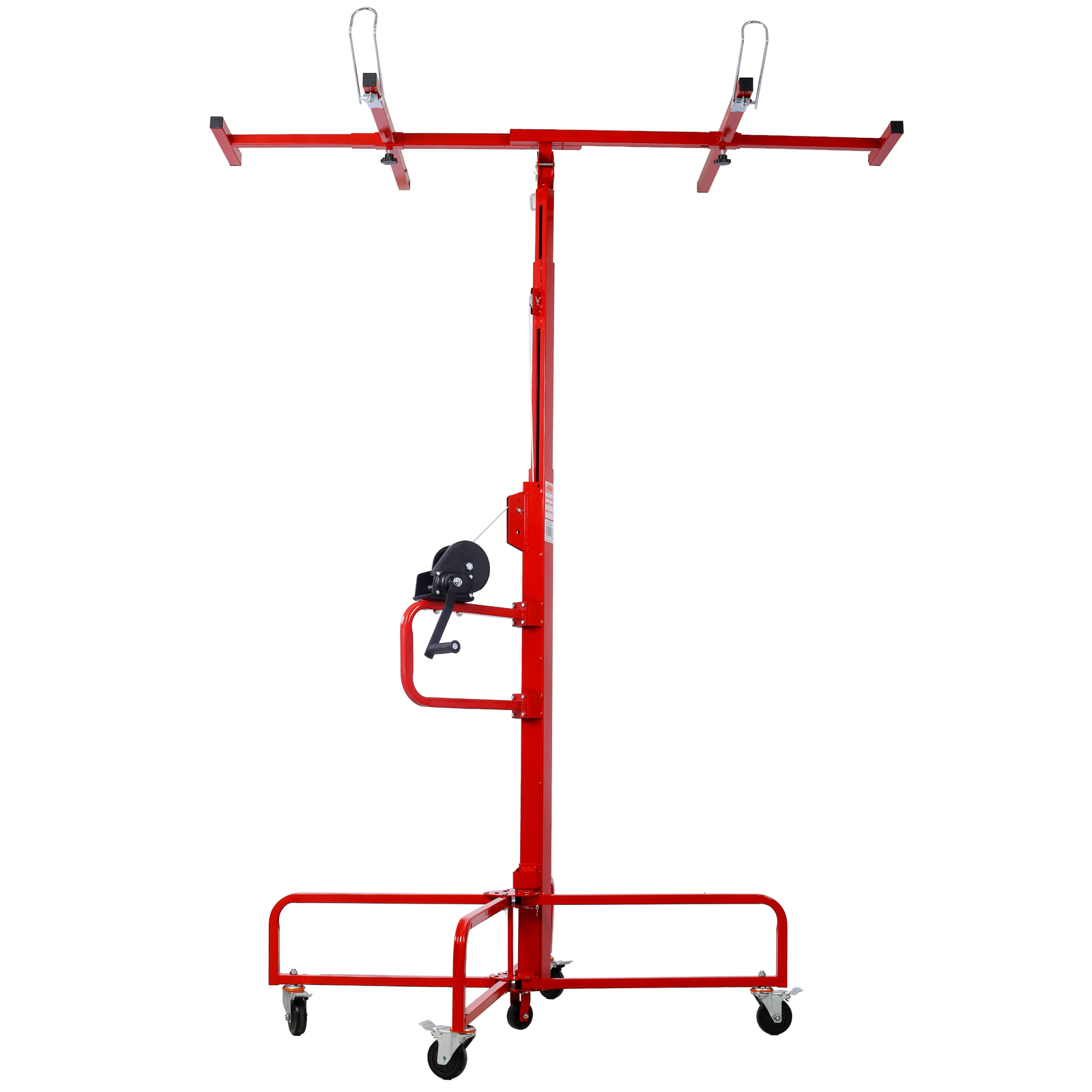 16ft Drywall Lift Hoist Panel Lifter Jack Tool 150lb Capacity Rolling Caster
