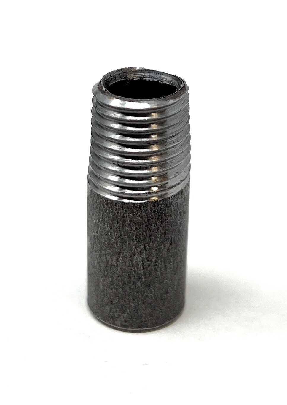 Coupling Nipple 1/4" NPT Male Half Threaded x Weldable Pipe, 1 1/4" length 4 PK