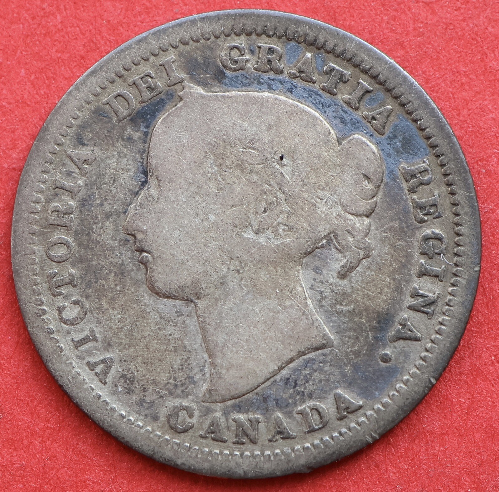 1870 Canada 5 Cents Flat Rim - VG - Lot#1926