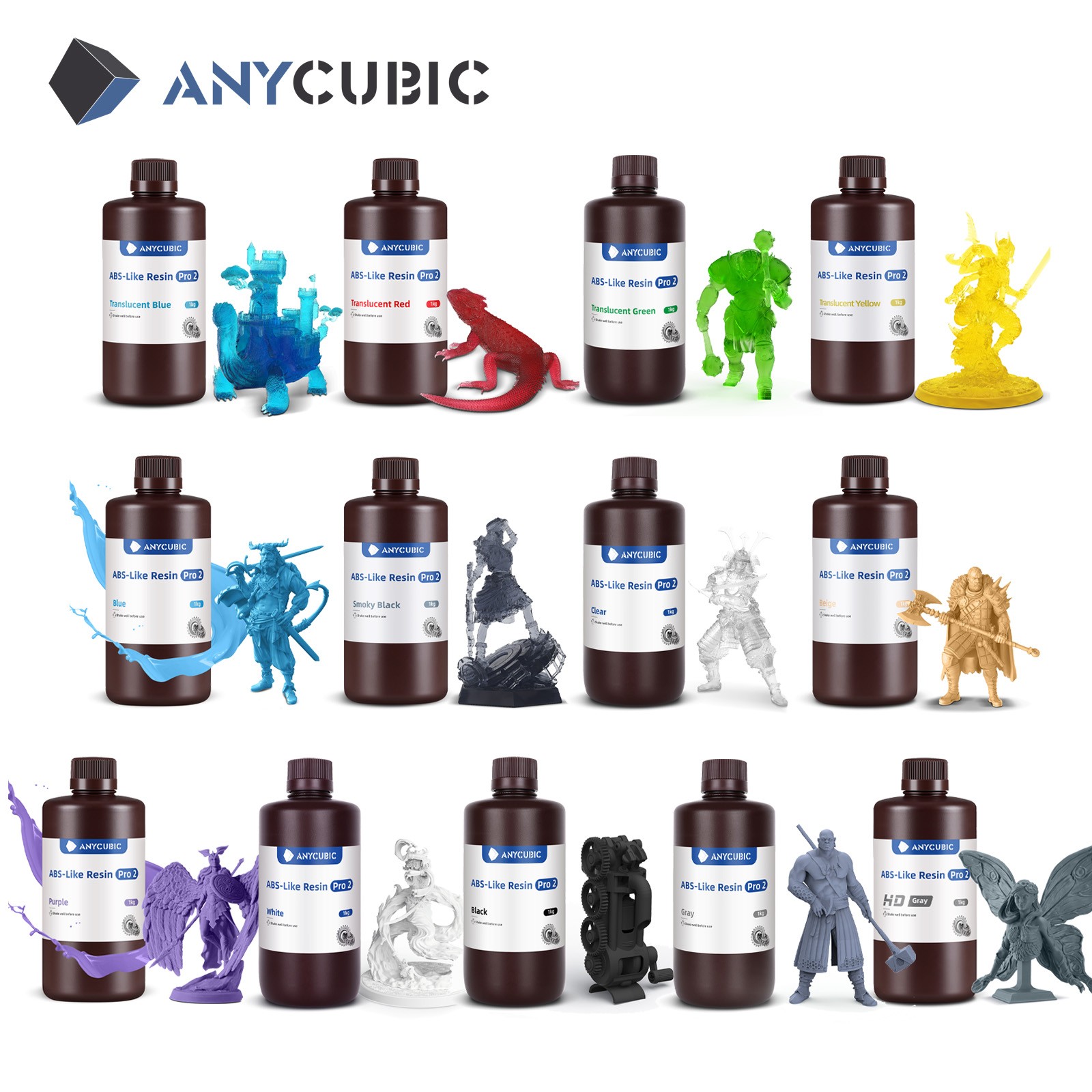 【Buy 3 Pay 2】ANYCUBIC ABS-Like Pro 2 LCD 3D Printer Resin Hardness & Toughness