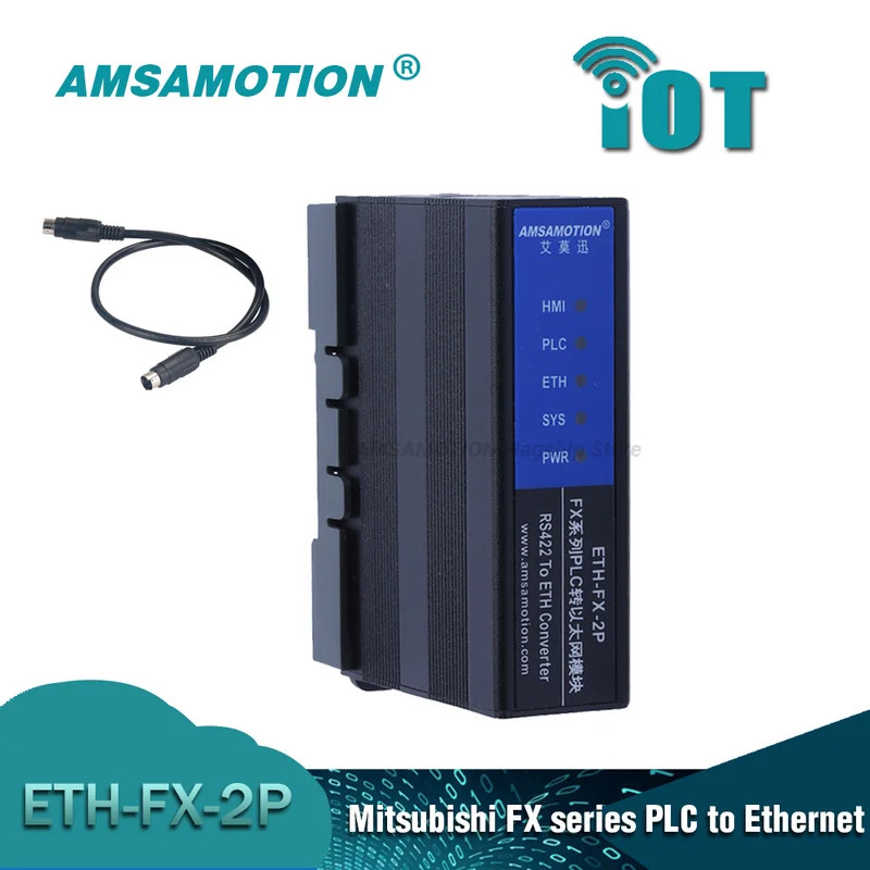 ETH-FX-2P Ethernet module RS422-ETH Converter RS422 for Mitsubishi FX Series PLC