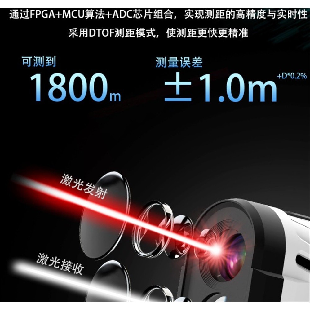 Infrared laser rangefinder multifunctional high-definition rangefinder telescope