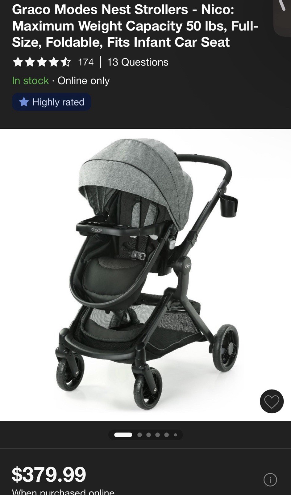 Graco Modes Nest Baby Stroller, Nico