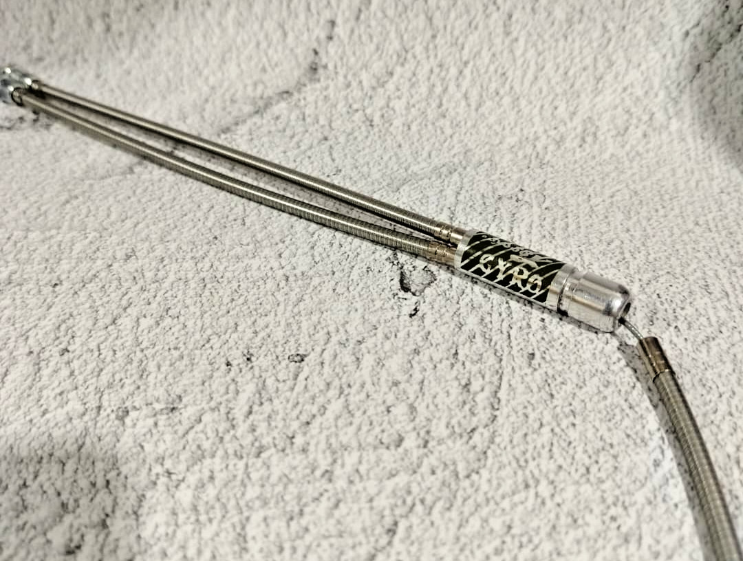 Odyssey 1980s Gen 1 Lower Gyro Detangler Cable Silver Chrome Old School BMX Haro