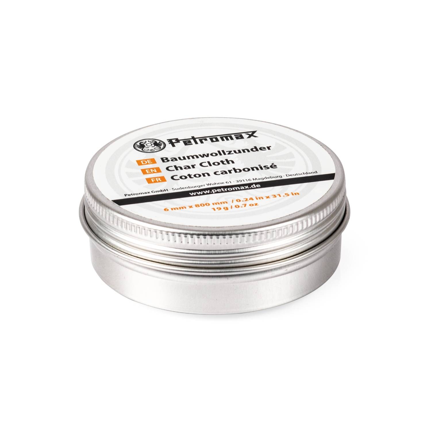 Petromax Tinder for Fire Starter Packed Inside a Weatherproof Tin for Campfires