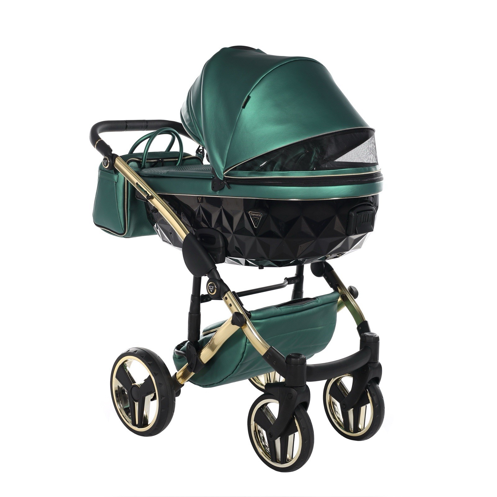 Junama Diamond Stroller Green/Black/Gold