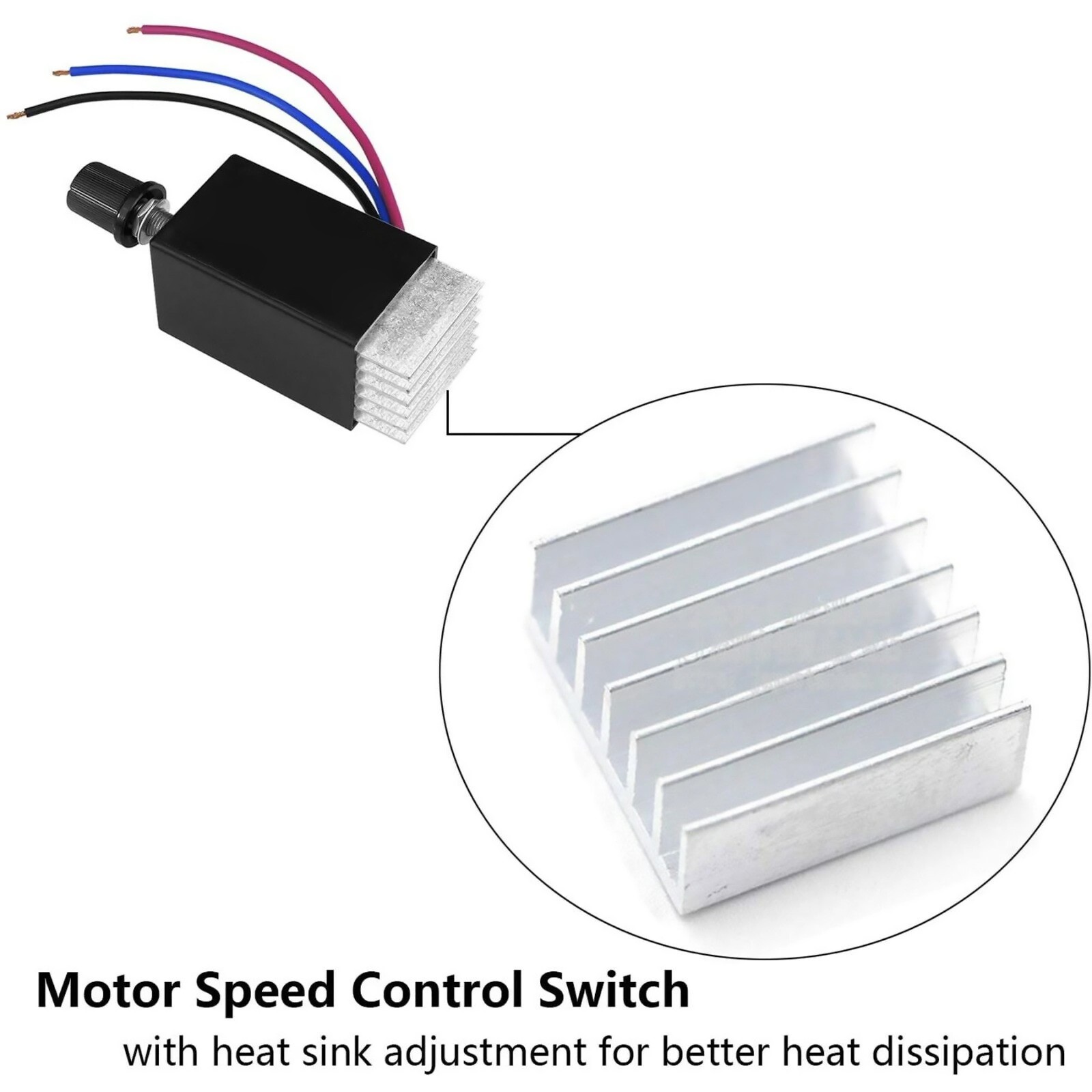 2x DC12V/24V 10A PWM Control Module for Fan Motor Speed Ventilation System
