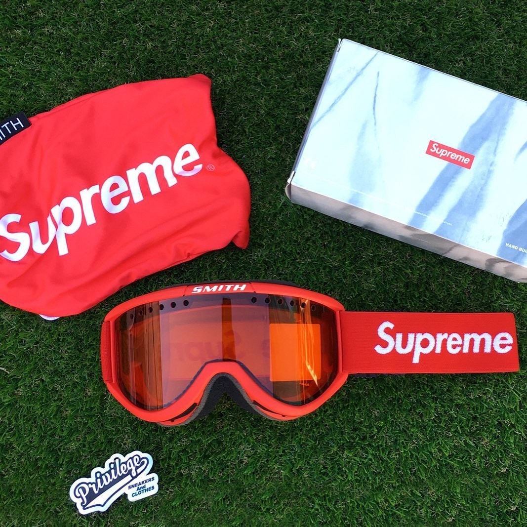 Supreme Smith Goggles Red Ski Snowboard ATV Dirt Bike Off Road FW15 New 2015 US