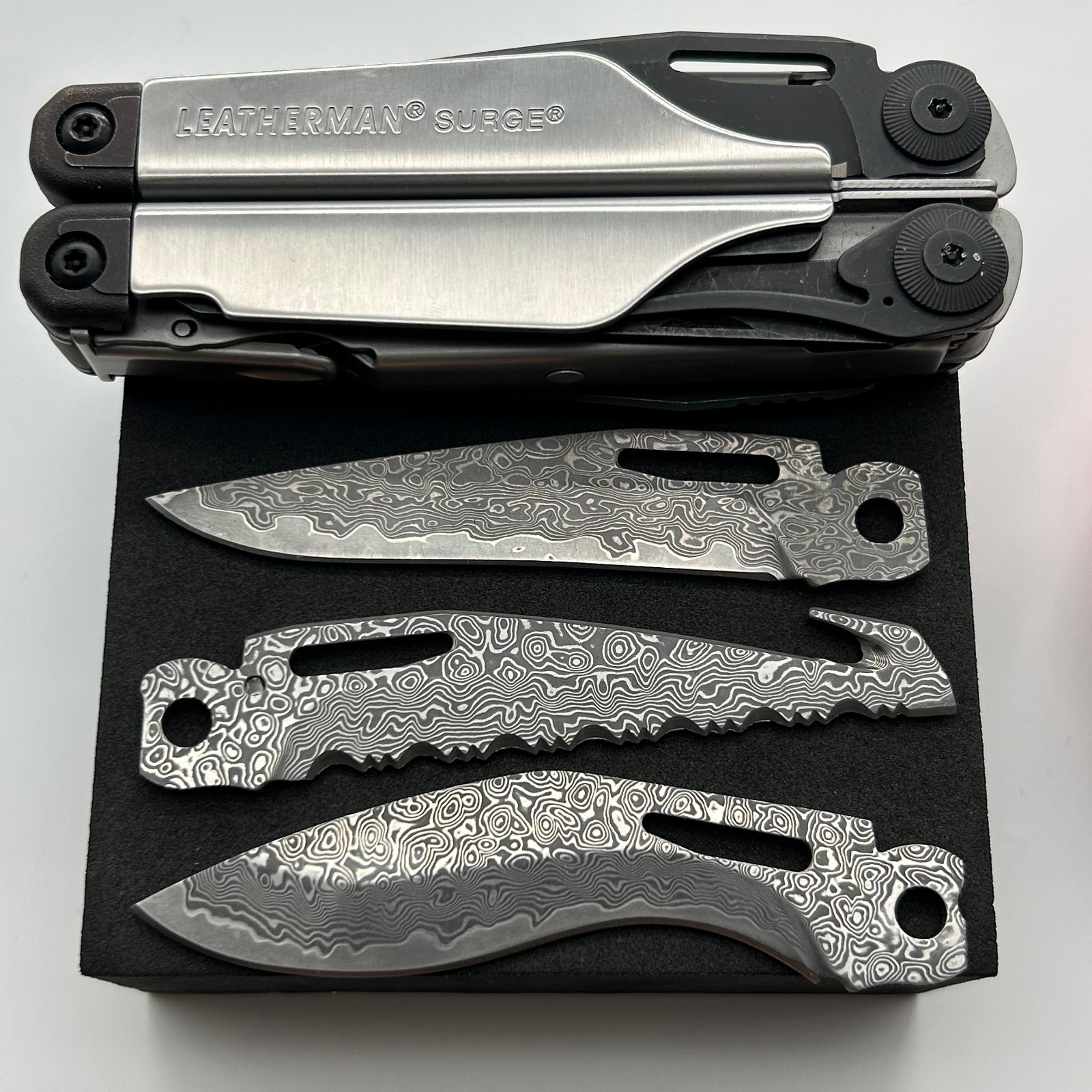 GearNexon VG10 Damascus Main Blade for Leatherman Surge - EDC Gear | USA Stock