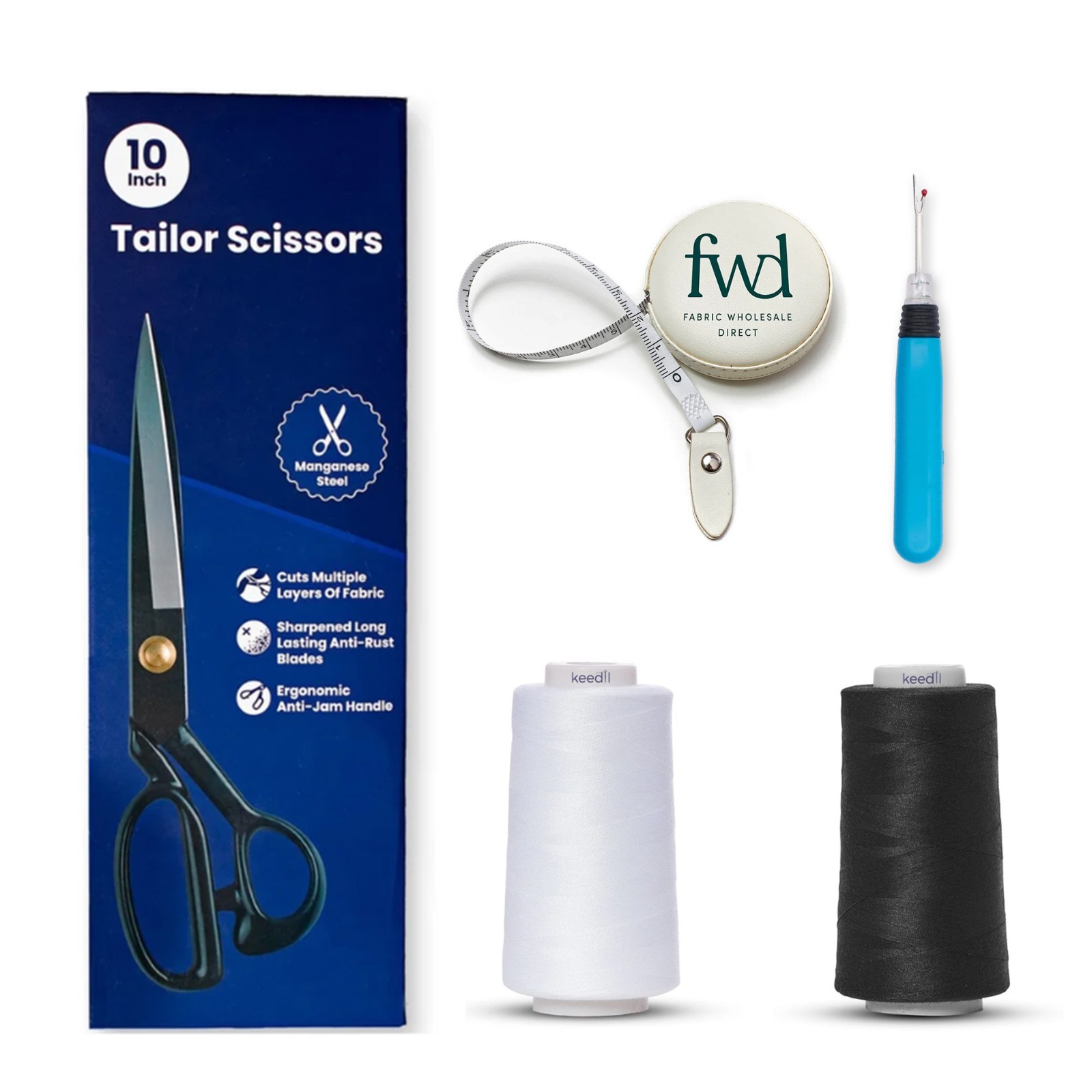 Sewing Kit Machine & Hand Essential Singer Needle, Tools, & Thread, Bundle
