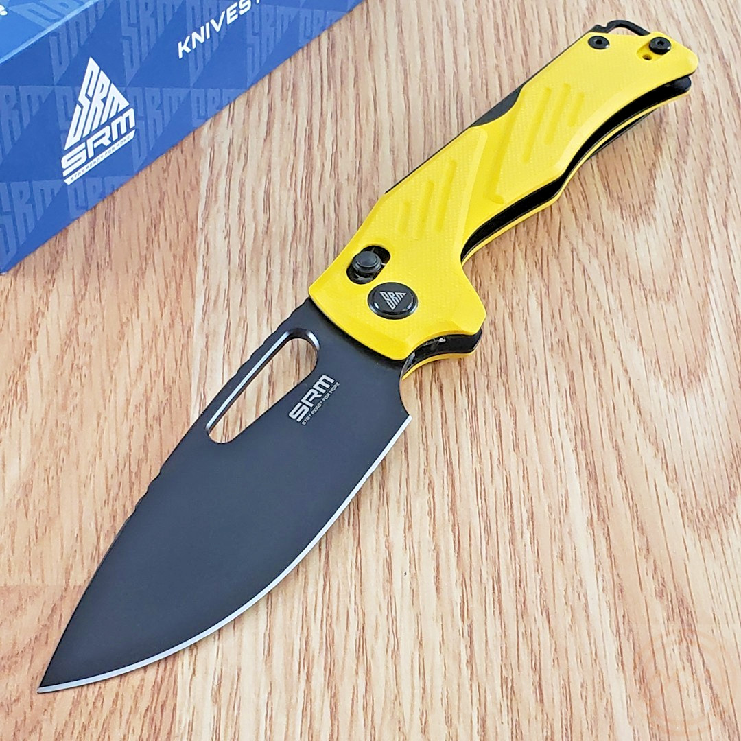 SRM Knives Mirage 239X Folding Knife 3.63" 14C28N Sandvik Steel Blade G10 Handle