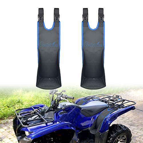 2Pcs ATV Rear Passenger Foot Rest Blue Piping ATV Rear Passenger Foot Rest