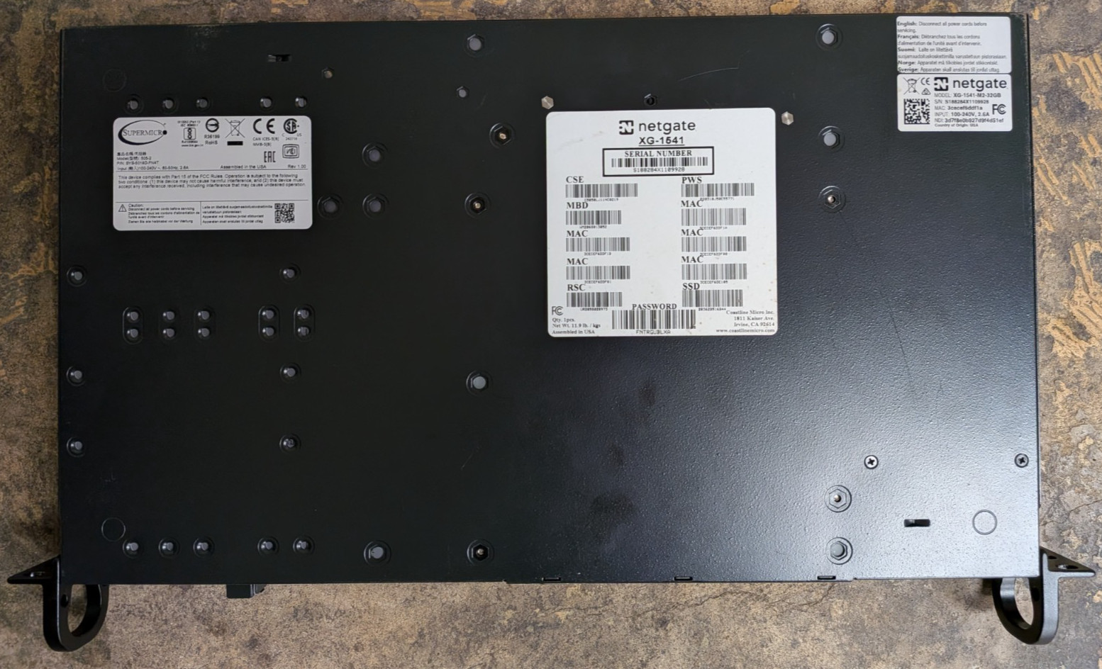 Netgate XG-1541 MAX 32 GB pfSense+ Security Gateway