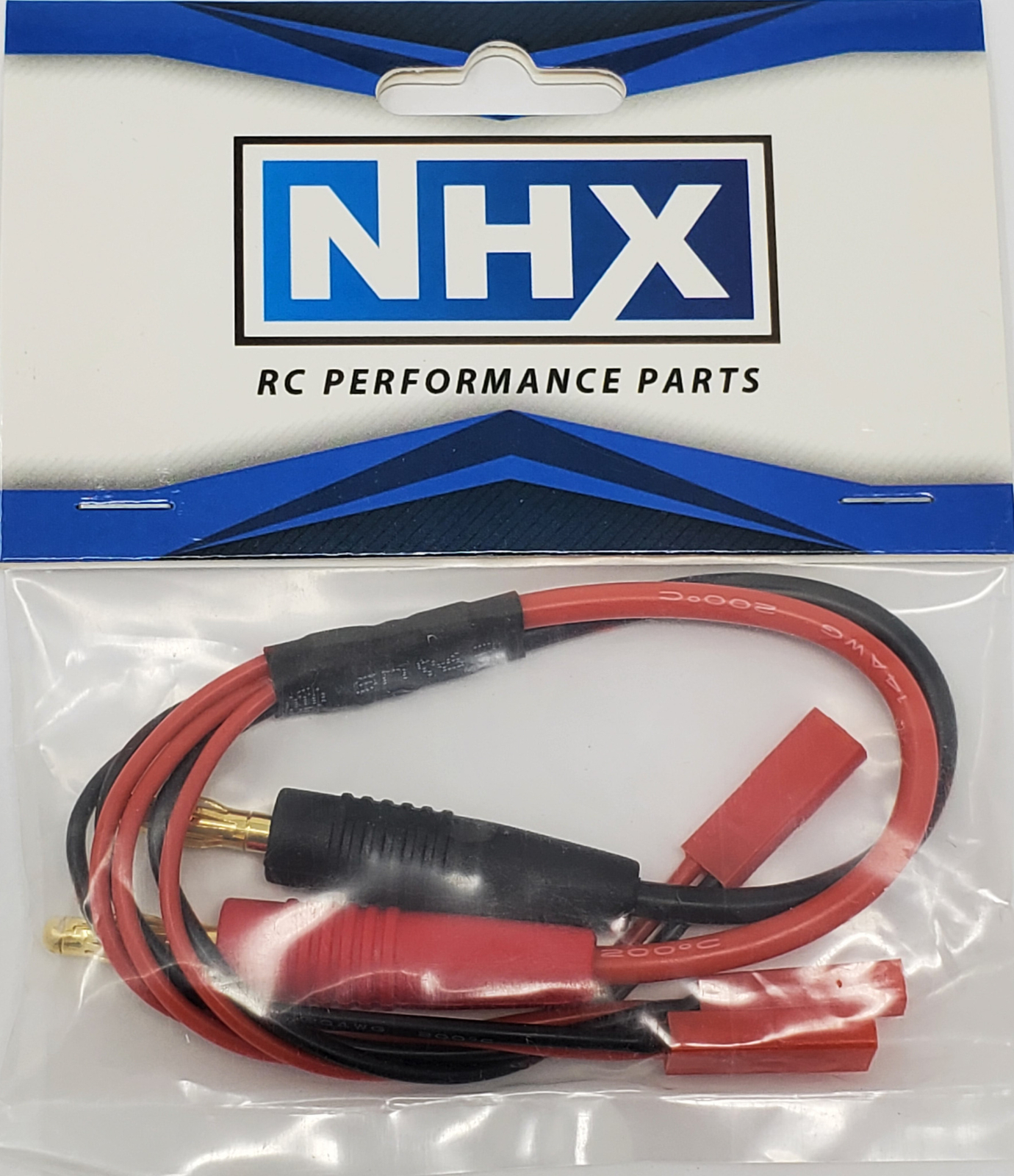 NHX JST Female Triple Charging Cable w/ 4.0mm Banana Connector Adapter Wire