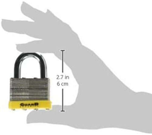 4 x Guard Security 55118 Padlock Laminated Case Hardened Steel