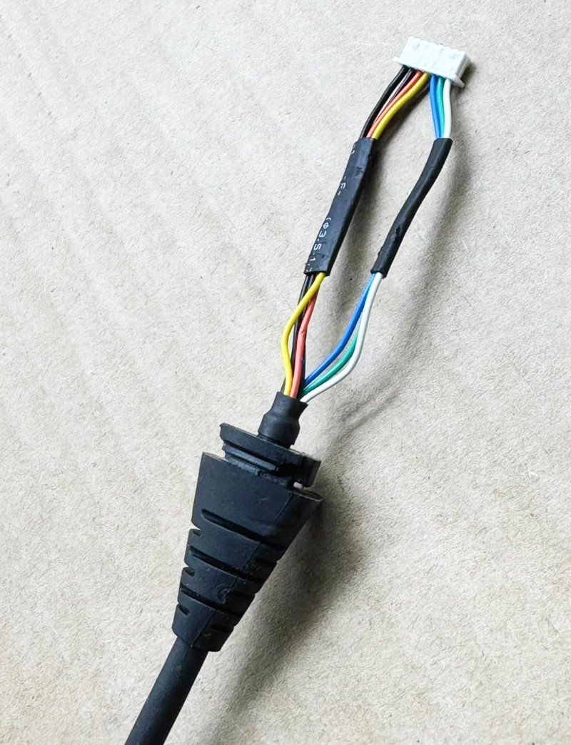 Original Bose A20 Aviation Headset 6 Pin Lemo Plug Complete Plug Harness
