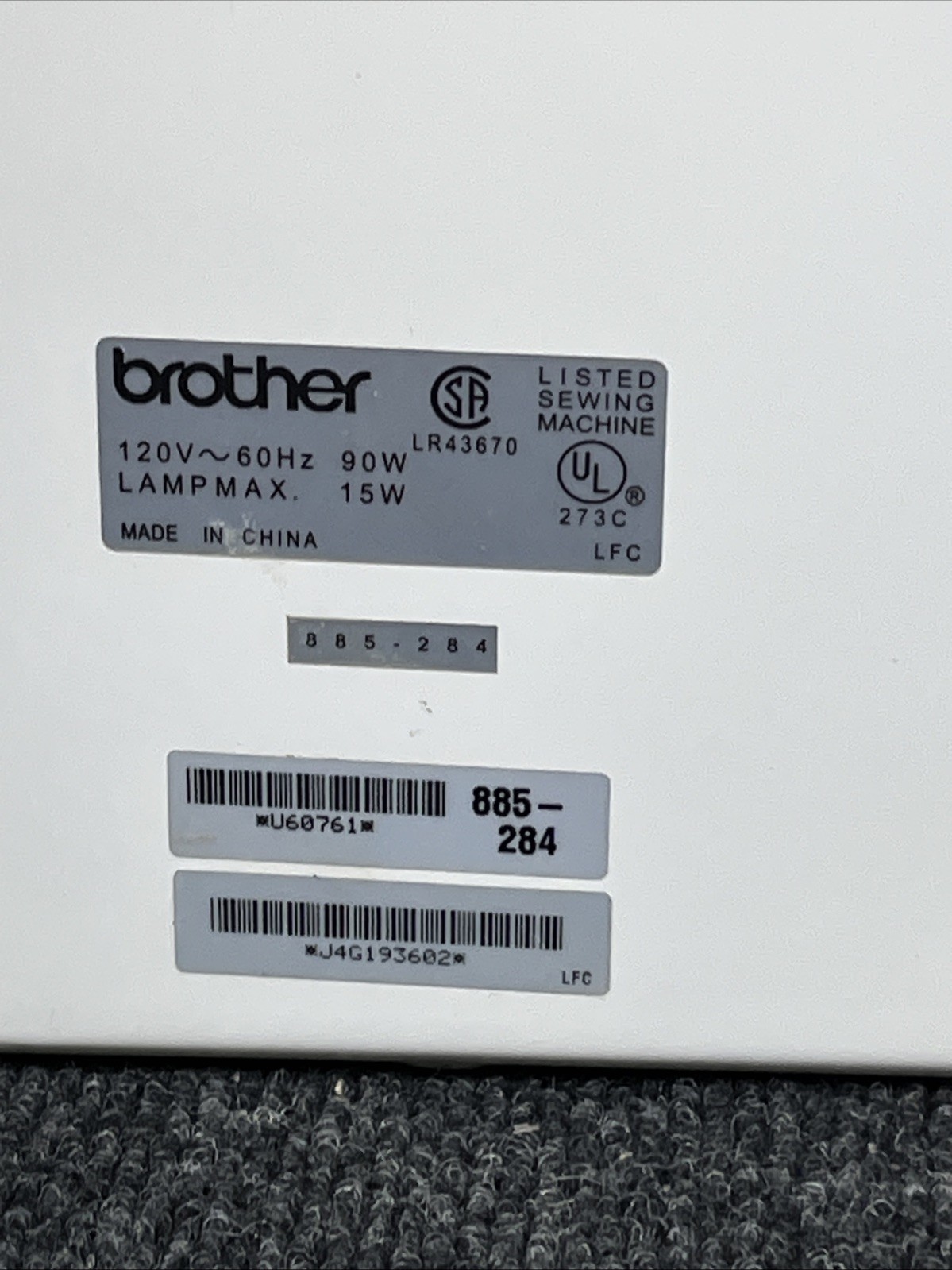 2 Brother XR-65 Computerized Sewing Machine’s For Parts Untested