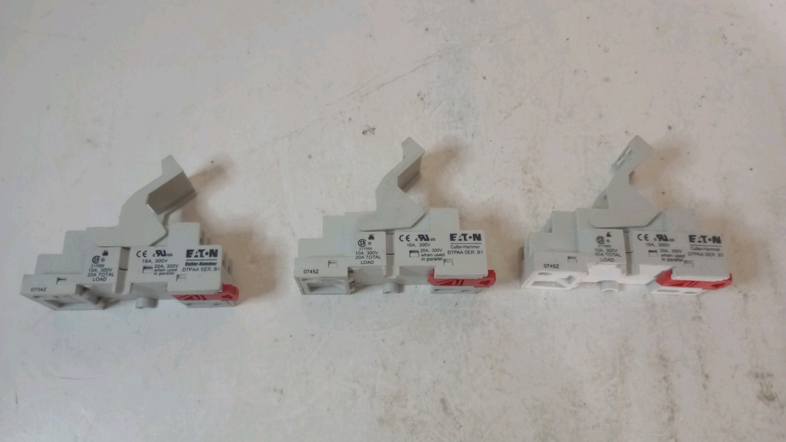 EATON CORPORATION D7PAA Ser B1 16A 300V 20 A300V Lot of 3