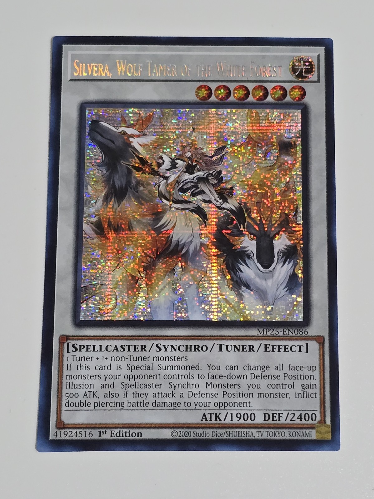 Silvera, Wolf Tamer of the White Forest MP25-EN086 Prismatic Secret Rare 1st Ed