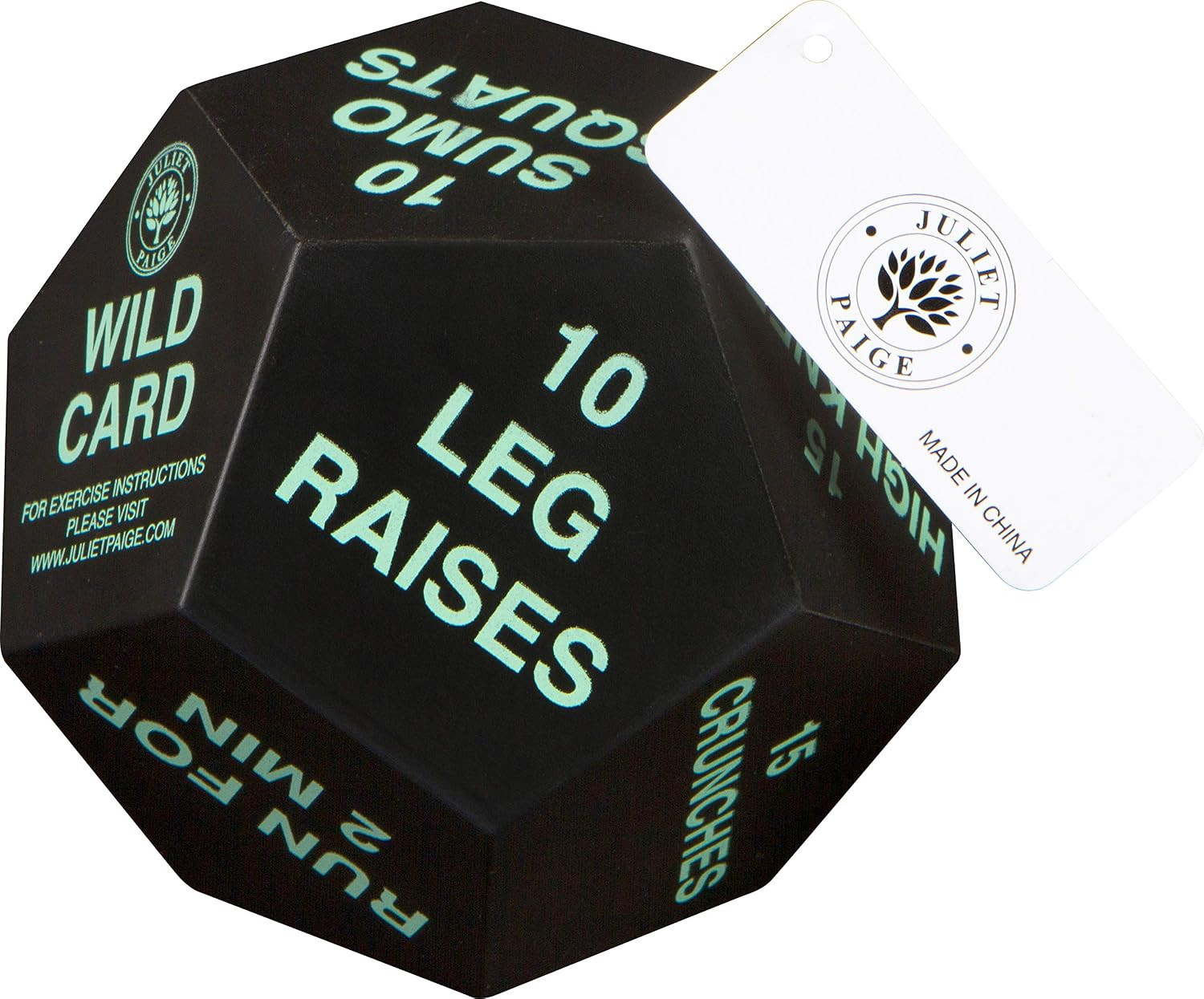 Exercise Dice for Fitness, Gym Workouts, WOD, Home Bodyweight HIIT, and Adult Sp