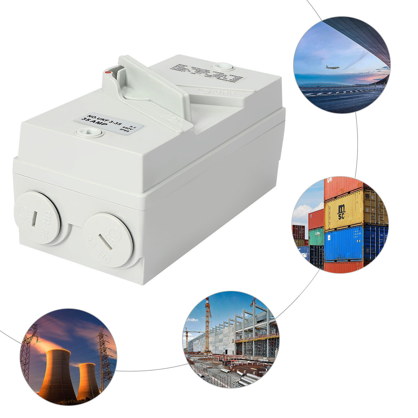 3 Pole Safety Isolation Switch Isolation Switch Safety Switch Wall Mounted