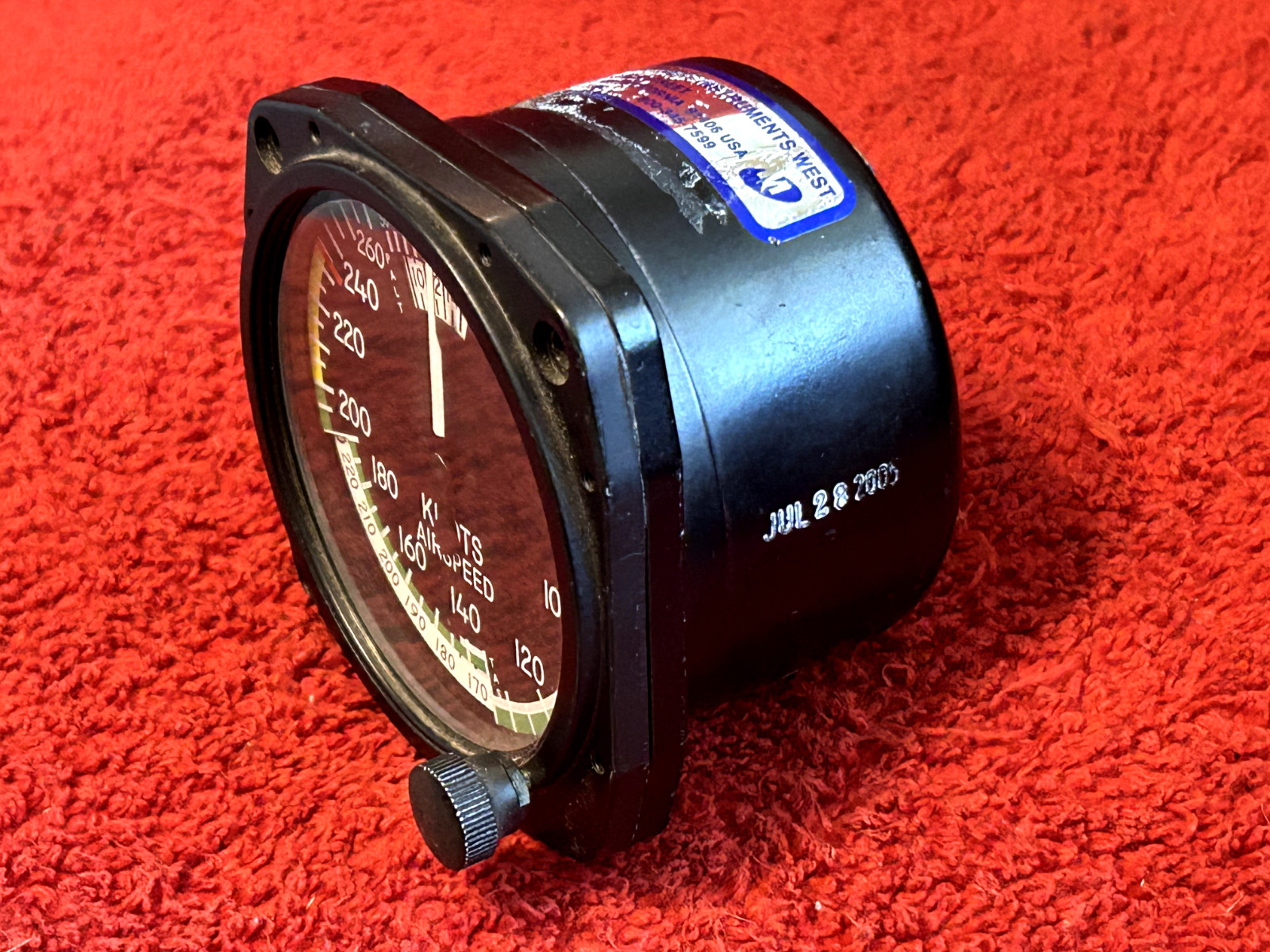 UNITED INSTRUMENTS TRUE AIRSPEED INDICATOR P/N 8130