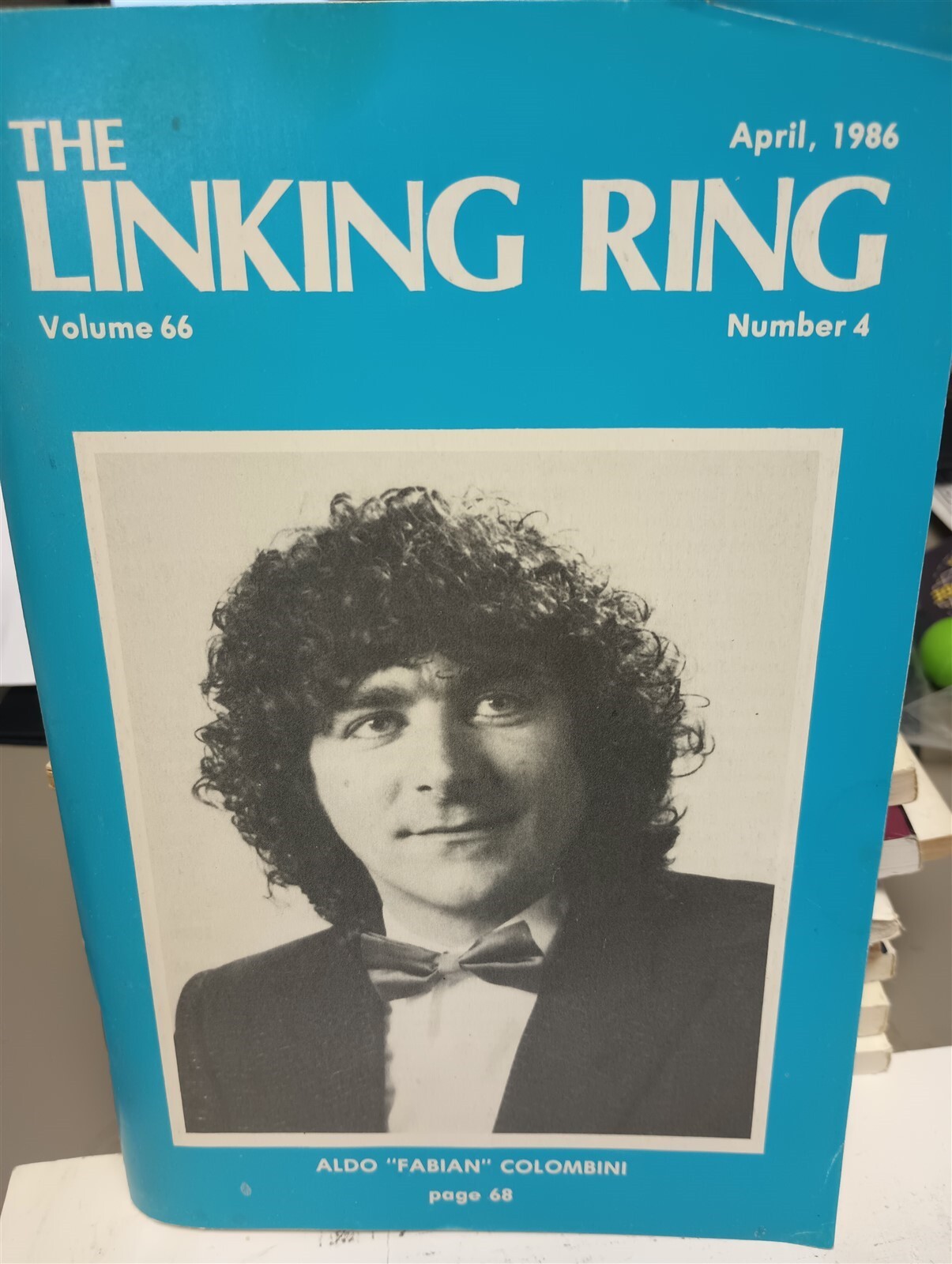 Aldo "Fabian" Colombini Linking Ring Issue for Sale April 1986