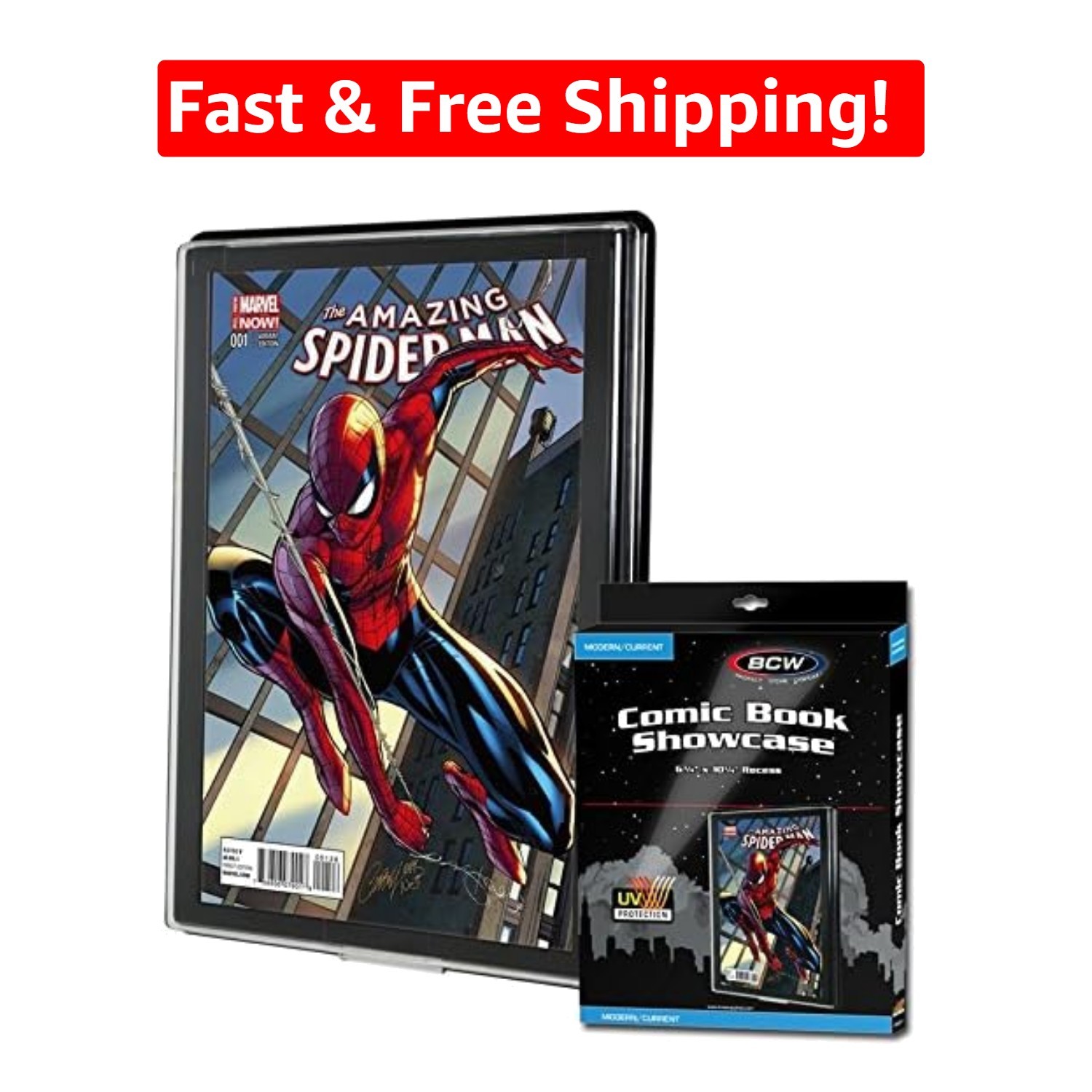 Elegant 8.875 x 11.75 in Comic Holder with UV Protection - Perfect for Display