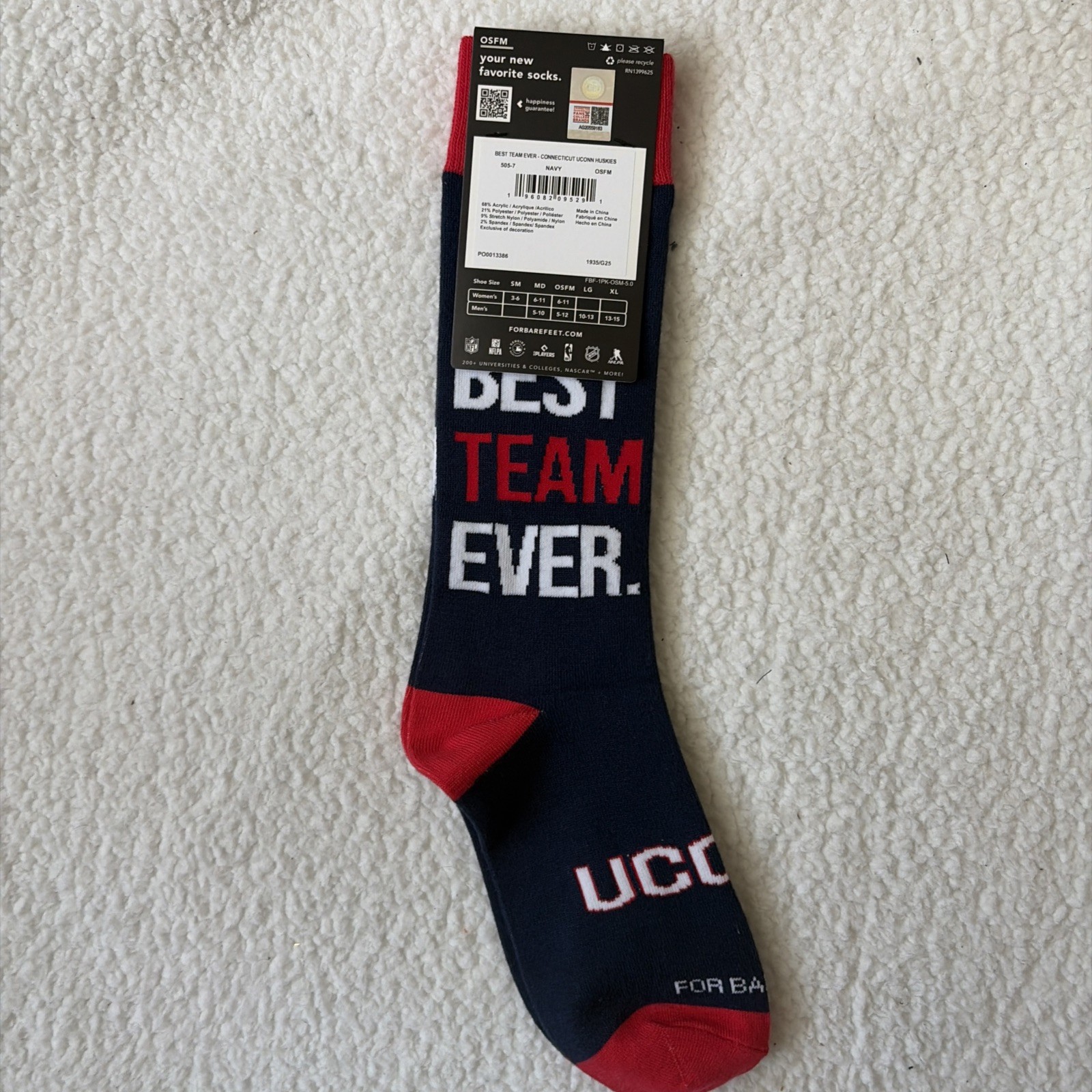 UCONN Huskies Socks