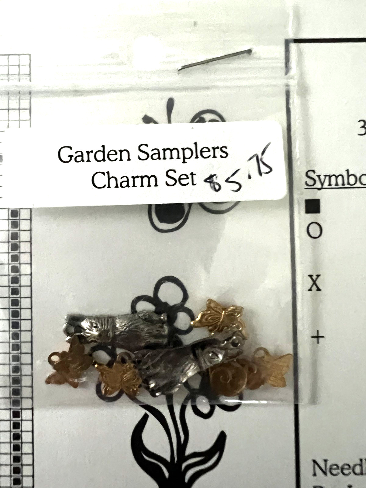 Elizabeth's Designs-Garden Samplers Chart & Charm Pack