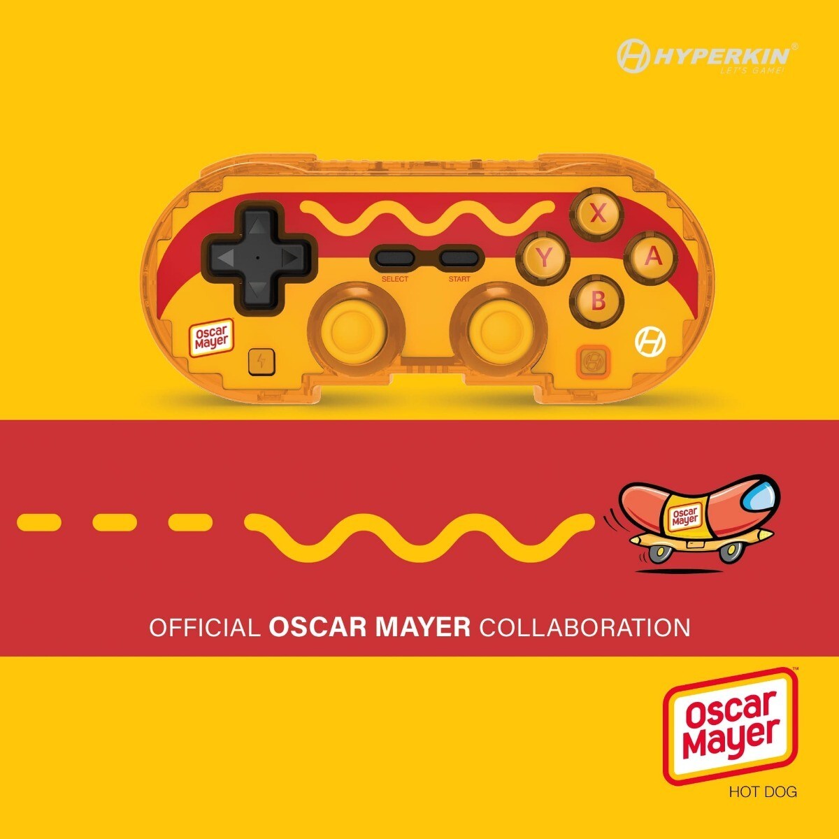 Hyperkin Bluetooth Controller Oscar Mayer Edition for Nintendo Switch, PC & Mac