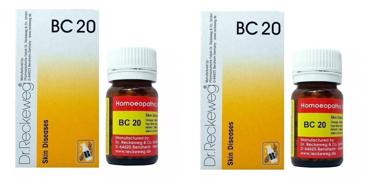 Dr. Reckeweg BC 20 Skin Wellnes Homeopathic Remedy 20g X2 Pack Natural Wellness