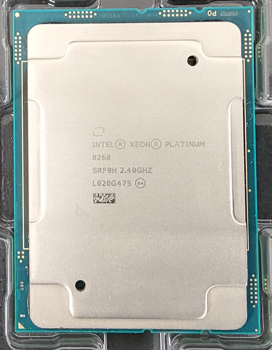 Intel Xeon Platinum 8260 24 Core Processor SRF9H 2.40GHz 36MB CPU LGA3647