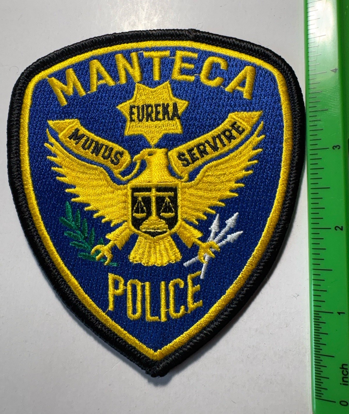 Manteca California Police Patch