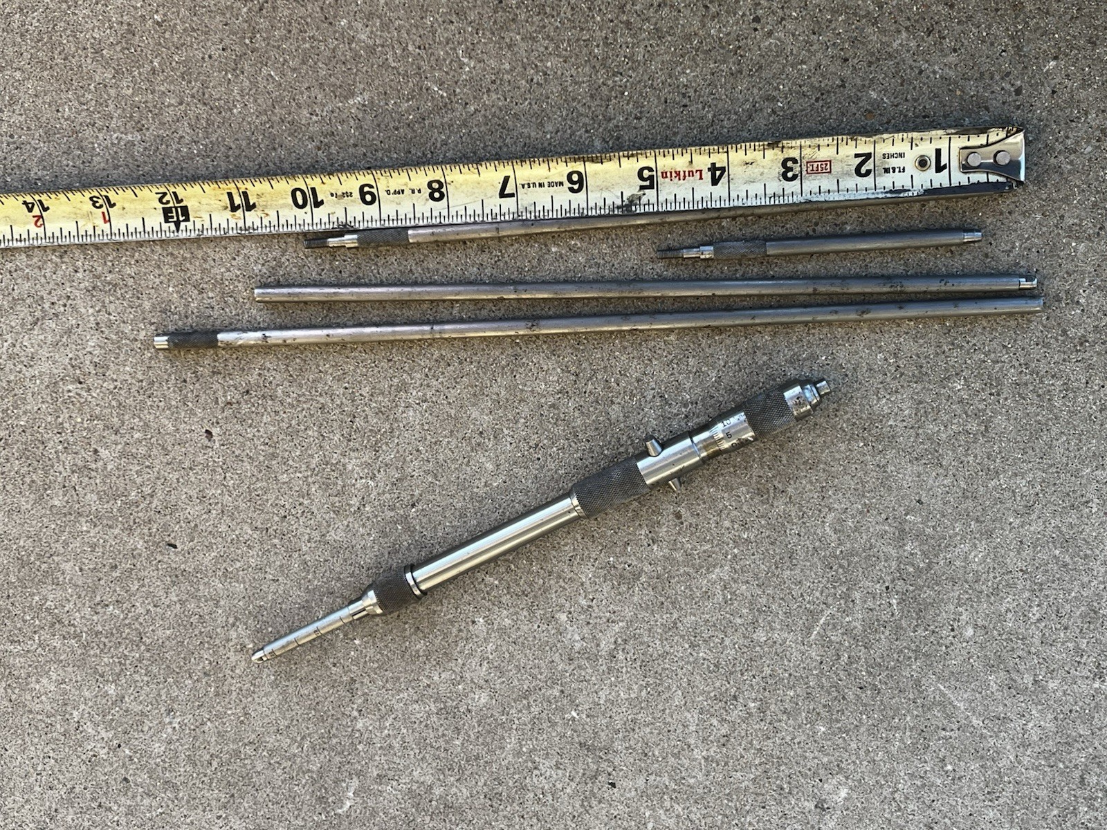 Starrett Depth Micrometer & Extra Rods