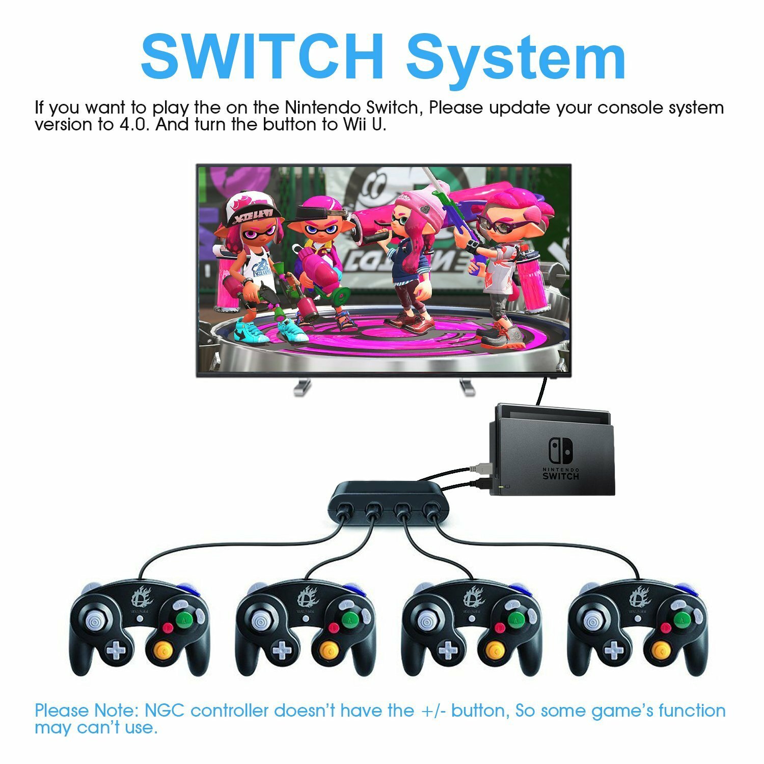 2 Pack Classic Wired Controllers Gamepad For Nintendo Switch NGC Wii U & PC USB