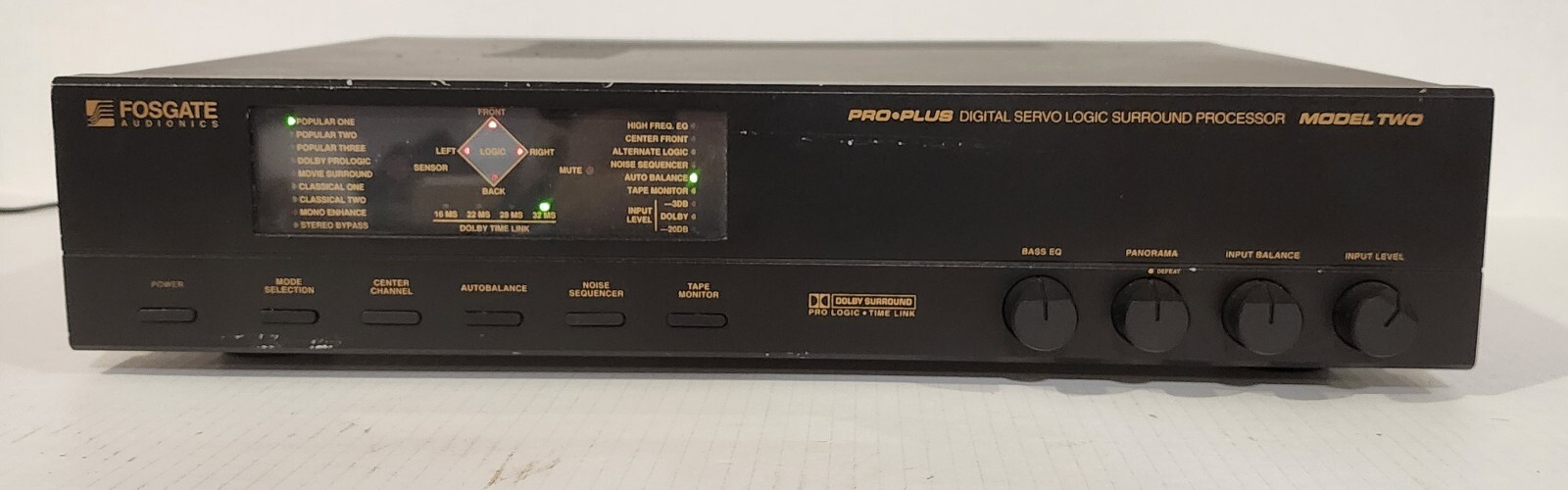 Fosgate Audionics Digital Servo Logic Surround Processor PRO + DSL TWO No Remote