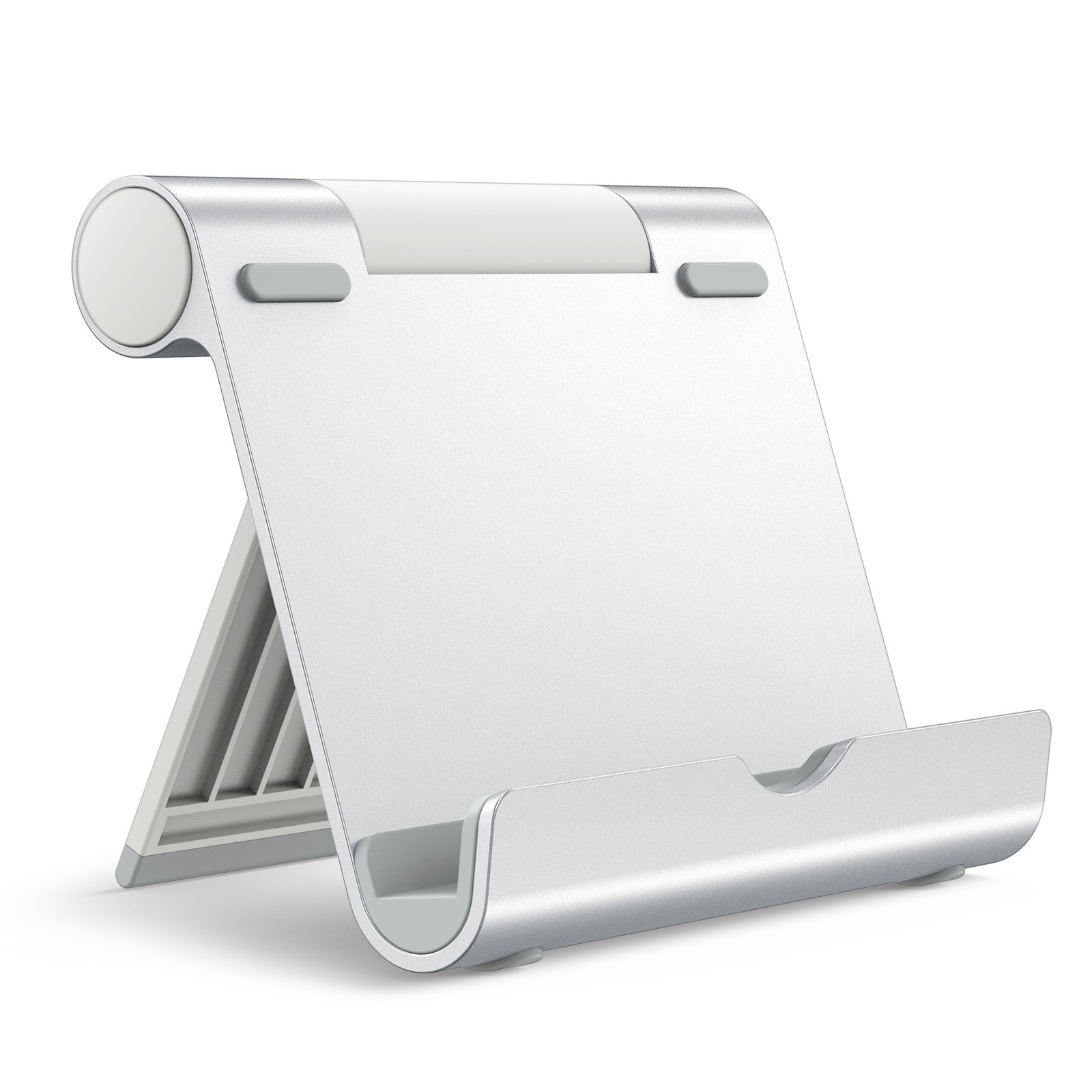 JETech Tablet Stand, Adjustable Portable Desktop Holder, Silver