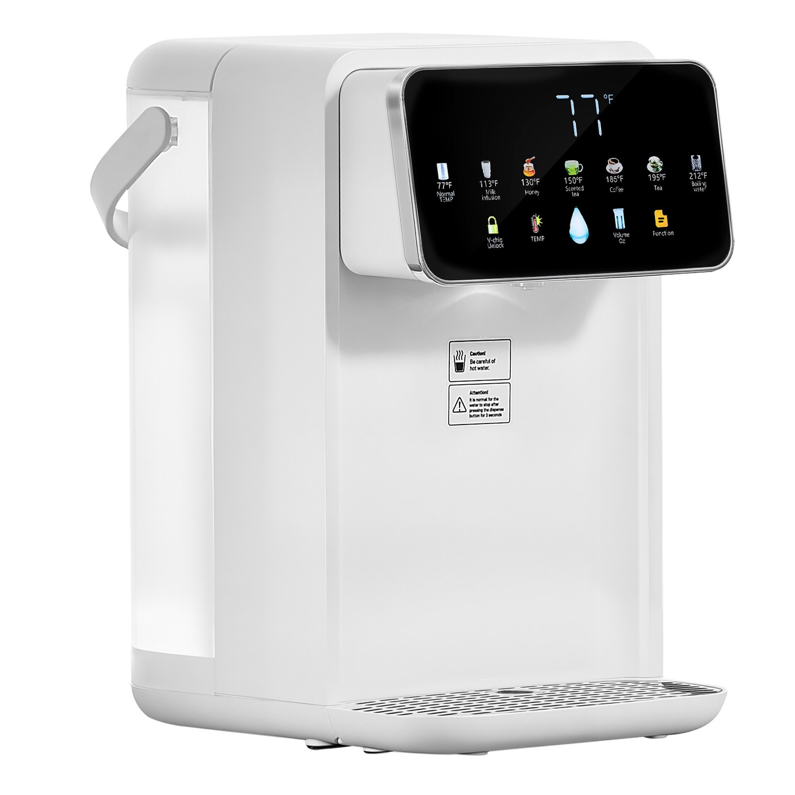 Uimoso Countertop Hot Water Dispenser with Adjustable Temps and Volumes, 118oz