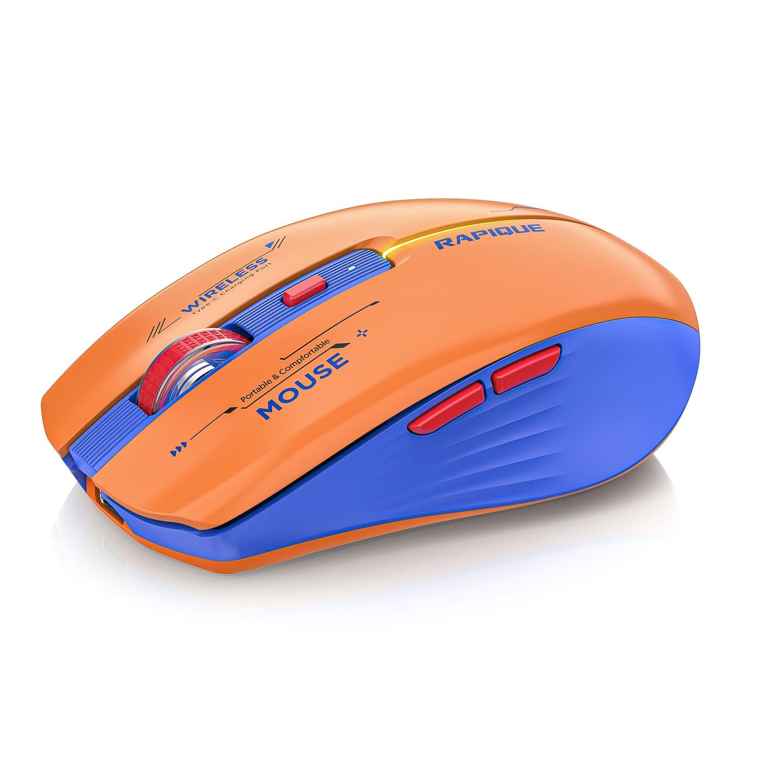 Bluetooth Wireless Mouse - BT1/BT2+USB Receiver Dual Mode Rechargeable Quiet ...
