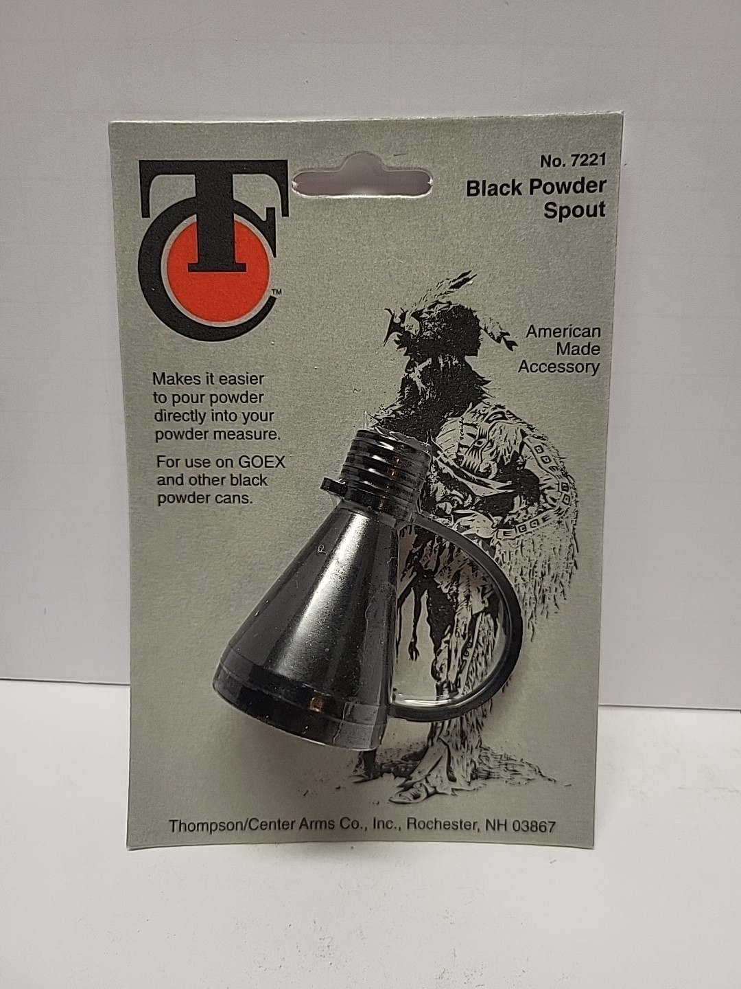 THOMPSON CENTER  T/C BLACK POWDER SPOUT FOR GOEX & OTHER BLACK POWDER CANS #7221