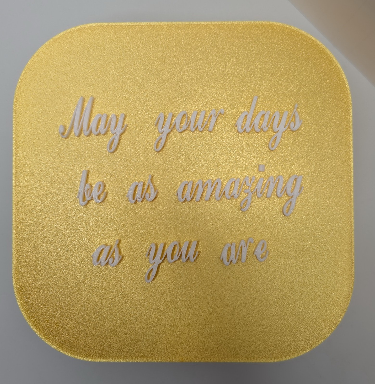Small gold Custom Plastic Keepsake Box